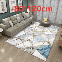 HKM-136851 Modern Minimalist Rectangle Coffee Table Carpet in Polyester Fiber