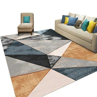 HKM-136851 Modern Minimalist Rectangle Coffee Table Carpet in Polyester Fiber