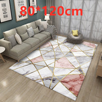 HKM-136851 Modern Minimalist Rectangle Coffee Table Carpet in Polyester Fiber