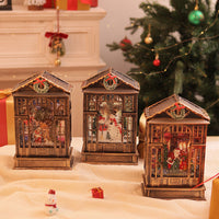 HKM-136915 LED Luminous Christmas Music Box Night Light - Snowman & Christmas Tree Styles