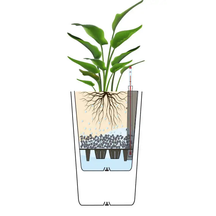 KTX-136979 Large Outdoor Plant Pots for Preserved Roses - Decorative Garden Planters