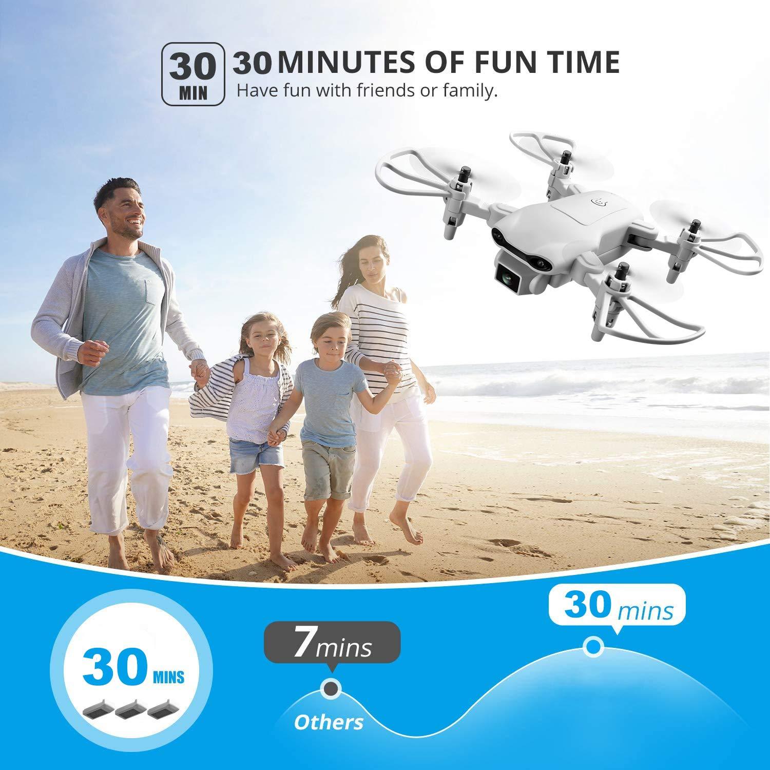 HKM-136979 Mini Drone with 1080P HD Camera and FPV, Includes Two Batteries and Accessories for Kids and Beginners