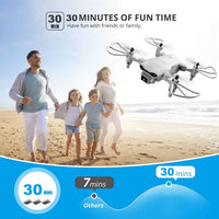 HKM-136979 Mini Drone with 1080P HD Camera and FPV, Includes Two Batteries and Accessories for Kids and Beginners