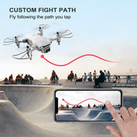 HKM-136979 Mini Drone with 1080P HD Camera and FPV, Includes Two Batteries and Accessories for Kids and Beginners