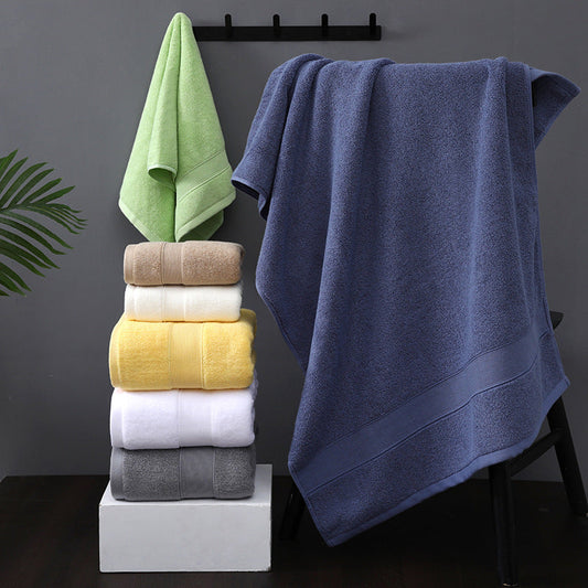 HKM-137043 Pure Cotton Quick-Drying Bath Towel - Absorbent, Soft, and Durable in Various Colors