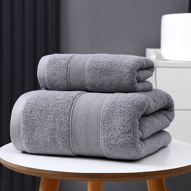 HKM-137043 Pure Cotton Quick-Drying Bath Towel - Absorbent, Soft, and Durable in Various Colors