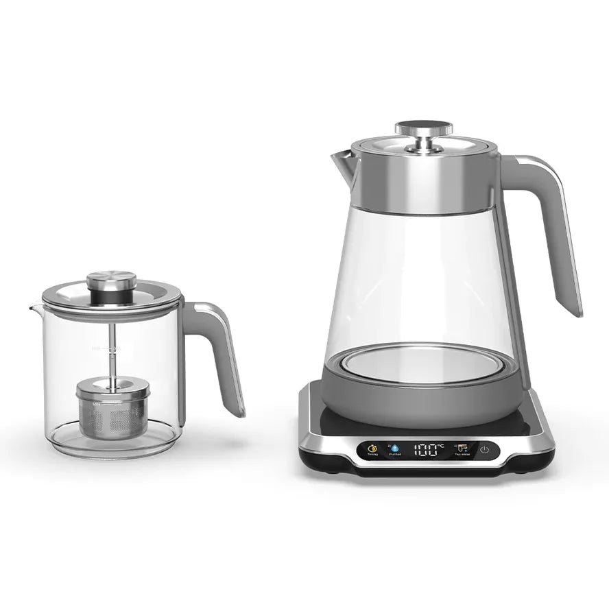 KTX-137235 Digital Electric Kettle with High Borosilicate Glass and Two-Layer Jug for Safe Boiling