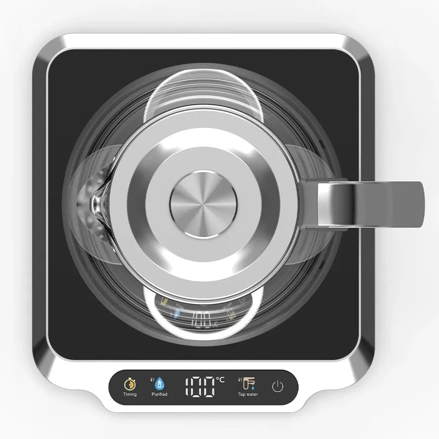 KTX-137235 Digital Electric Kettle with High Borosilicate Glass and Two-Layer Jug for Safe Boiling