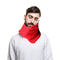 HKM-137299 U-Shaped Portable Pillow for Travel and Napping – Warm Fleece-Lined Neck Support for All Ages