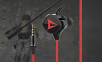 HKM-137299 Universal In-Ear Headphones for Gaming with Silicone Earplugs and 3.5mm Plug