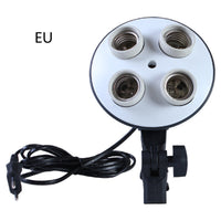 HKM-137363 Ceramic Quadruple Lamp Holder for Studio Lighting - High Temperature Resistant & Safe