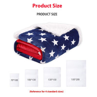 HKM-137619 Lambswool Stripe Blanket for Autumn and Winter - Multiple Sizes