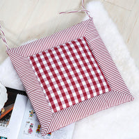 HKM-137683 Lattice Stitch Cotton and Linen Cushion - Modern Design in Various Colors