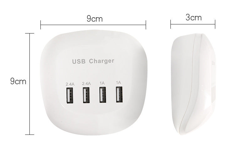 HKM-137683 Universal USB Wall Charger - 220V Input, 5V Output, 2400mA for iPhone, iPad, Camera and More