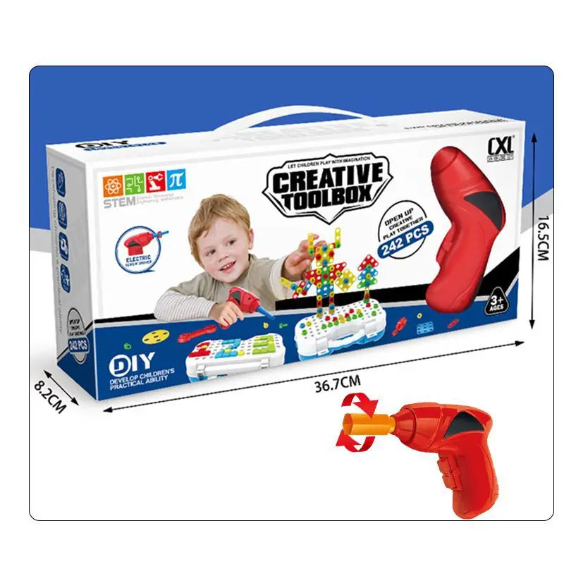 KTX-137875 Creative Building Block Car Set for Children - Multi-Shape Splicing Educational Toys, Ages 3+