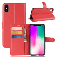 HKM-137875 Litchi Grain Leather Case for iPhone 5 to iPhone 13 Models in Multiple Colors