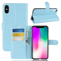 HKM-137875 Litchi Grain Leather Case for iPhone 5 to iPhone 13 Models in Multiple Colors