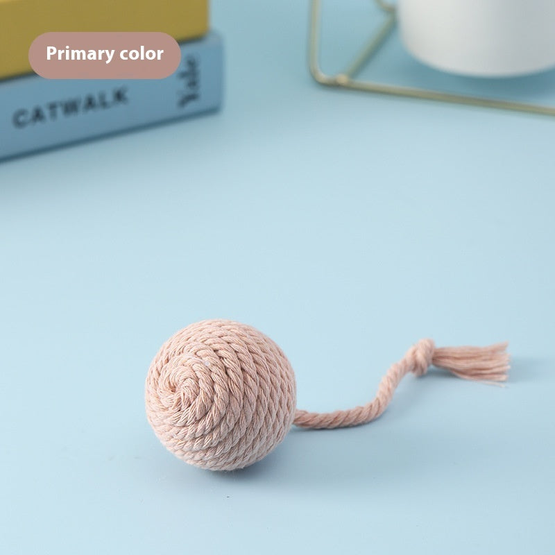 HKM-138067 Sisal Ball Cat Toy with Multi-Color Options for Interactive Play