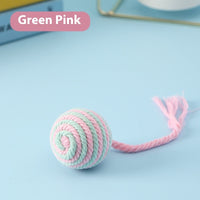 HKM-138067 Sisal Ball Cat Toy with Multi-Color Options for Interactive Play