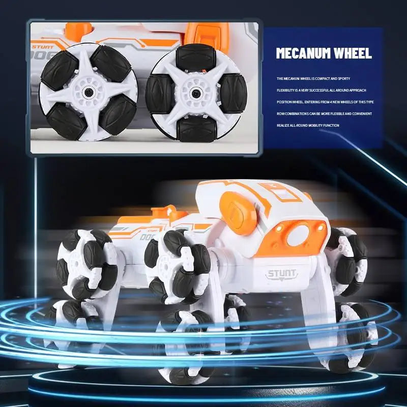 HKM-138195 Remote Control Swing Arm Stunt Truck - 2.4GHz 8 Wheel RC Car for Indoor & Outdoor Fun