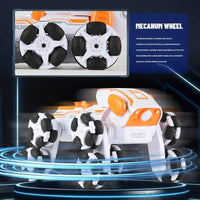 HKM-138195 Remote Control Swing Arm Stunt Truck - 2.4GHz 8 Wheel RC Car for Indoor & Outdoor Fun