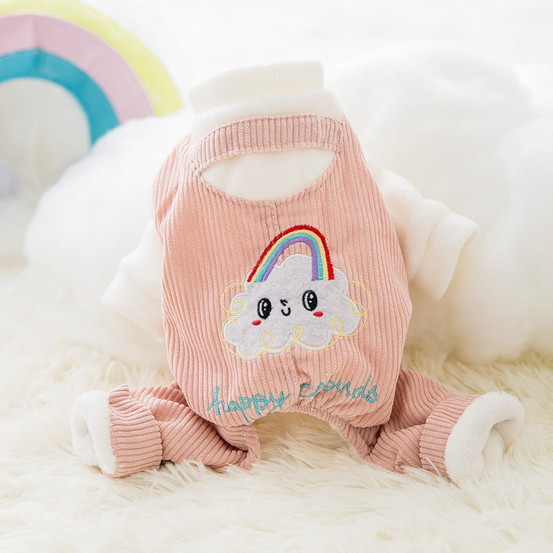 HKM-138387 Adorable Cat Disguise Outfits for Kittens - Four-Legged Warm Apparel in Various Fun Designs