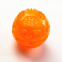 HKM-138387 Dog Toy Ball Pet Squeak Ball Waterproof Sound Toys Rubber Teeth Clean Balls For Small Medium Large Dogs Pet Orange Blue GREEN