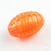 HKM-138387 Dog Toy Ball Pet Squeak Ball Waterproof Sound Toys Rubber Teeth Clean Balls For Small Medium Large Dogs Pet Orange Blue GREEN