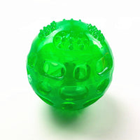 HKM-138387 Dog Toy Ball Pet Squeak Ball Waterproof Sound Toys Rubber Teeth Clean Balls For Small Medium Large Dogs Pet Orange Blue GREEN
