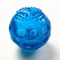 HKM-138387 Dog Toy Ball Pet Squeak Ball Waterproof Sound Toys Rubber Teeth Clean Balls For Small Medium Large Dogs Pet Orange Blue GREEN