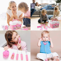 HKM-138451 39-Piece Educational Doctor Play Set for Kids Aged 2-7, Includes Dental Tools, ABS Plastic, Unisex