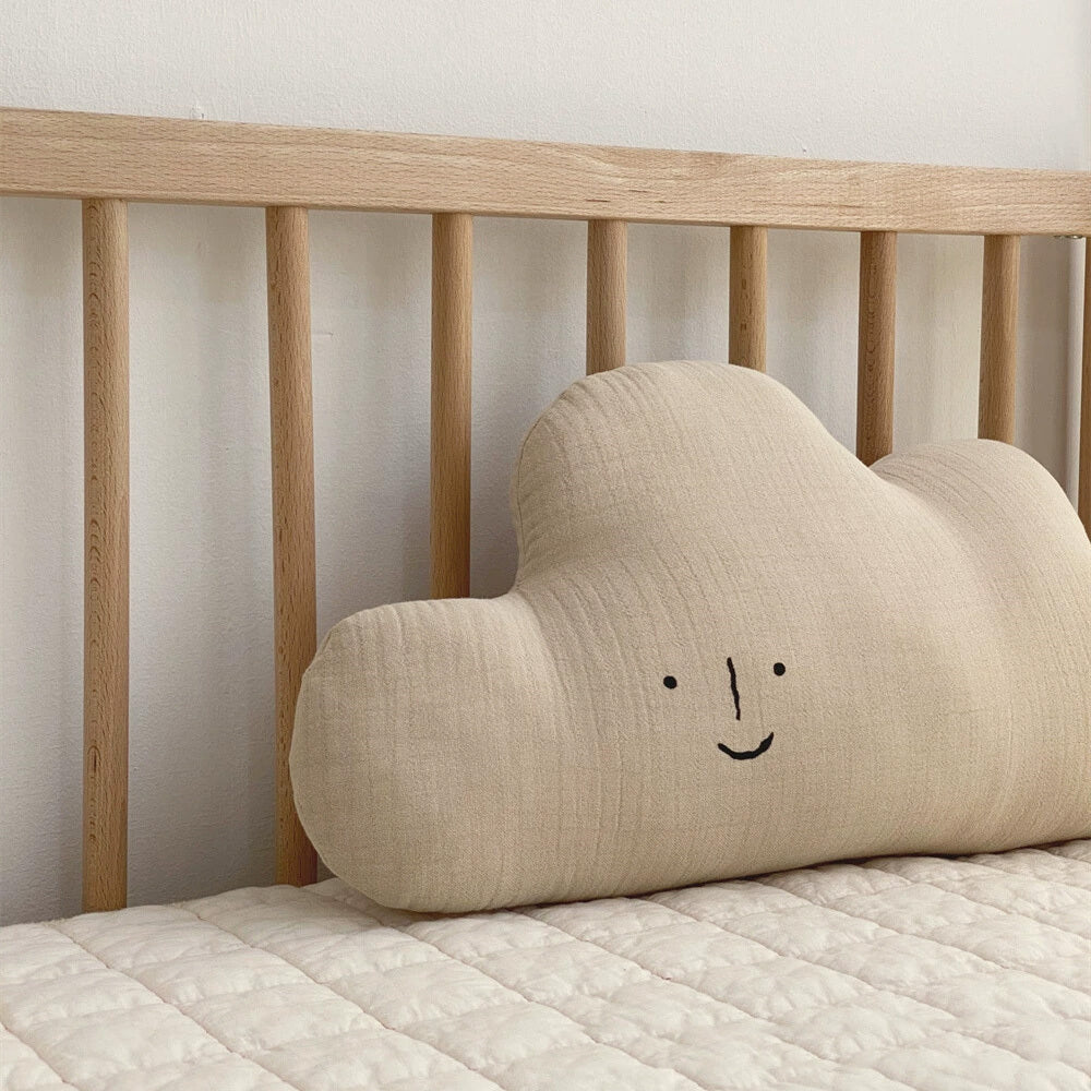 HKM-138579 Cute Cotton Doll Nap Pillow for Babies – Soft Moon, Mountain, and Cloud Shapes for Comfort and Decor