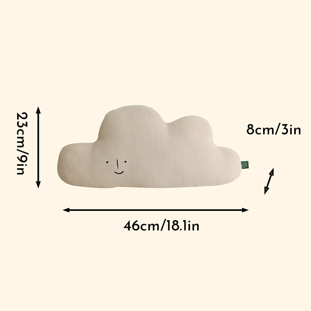 HKM-138579 Cute Cotton Doll Nap Pillow for Babies – Soft Moon, Mountain, and Cloud Shapes for Comfort and Decor