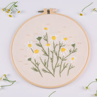 HKM-138771 European Style Floral Cross Stitch DIY Embroidery Kit - Various Designs, 30x30CM Canvas