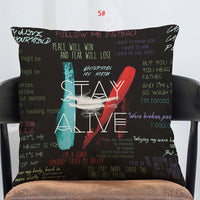 HKM-138835 Linen-Cotton Blend Printed Cushion Cover 45x45 cm with Invisible Zipper