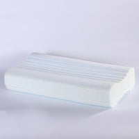 HKM-138899 Adjustable Wave-Shaped Memory Foam Pillow - Knitted Fabric Cover
