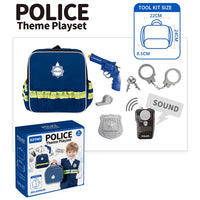 HKM-139027 Police Role Play Set for Kids with Uniform, Walkie-talkie, Handcuffs, and Whistle
