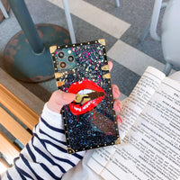 HKM-139027 Stylish TPU and Leather iPhone Case with Unique Design Elements