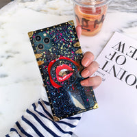 HKM-139027 Stylish TPU and Leather iPhone Case with Unique Design Elements