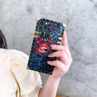 HKM-139027 Stylish TPU and Leather iPhone Case with Unique Design Elements