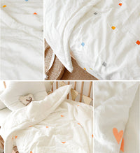 HKM-139091 Cotton Water-Washing Embroidered Baby Quilt - Various Sizes Available