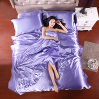 HKM-139091 Silk Ice Silk Four-Piece Bedding Set in Luxurious Silk and Tencel for Various Bed Sizes