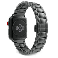HKM-139283 Stylish Stainless Steel Butterfly Buckle Watch Strap for IWatch Models
