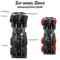 HKM-139347 6WD Remote Control Military Climbing Vehicle - 1:16 Off-Road RC Truck for Ages 5 and Up