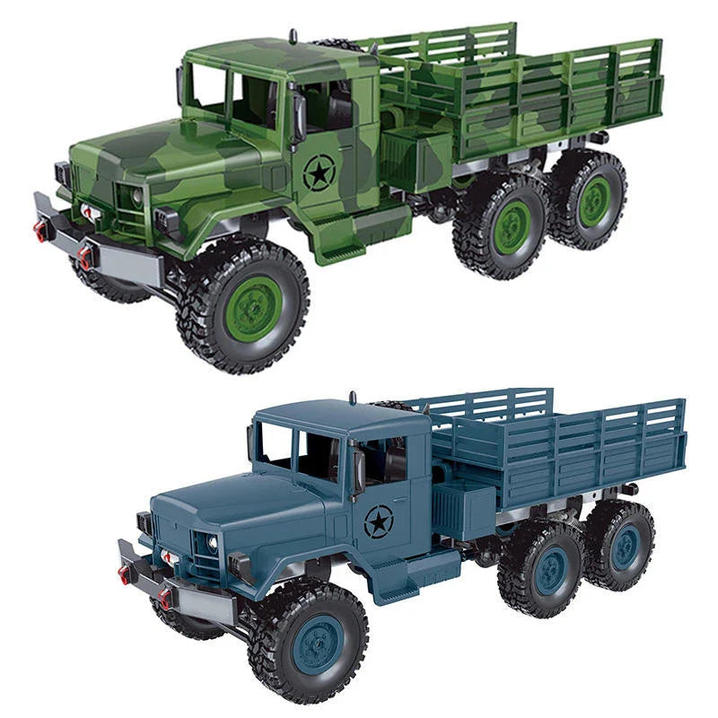 HKM-139347 6WD Remote Control Military Climbing Vehicle - 1:16 Off-Road RC Truck for Ages 5 and Up