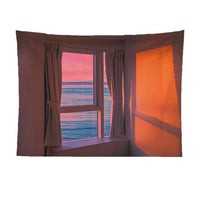 HKM-139475 Window Scenery Background Cloth, Polyester - Various Sizes & Colors