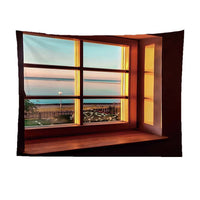 HKM-139475 Window Scenery Background Cloth, Polyester - Various Sizes & Colors
