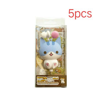 HKM-139667 Retractable 3.5-inch Telescopic Earphones with Floral Cat Design