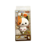 HKM-139667 Retractable 3.5-inch Telescopic Earphones with Floral Cat Design