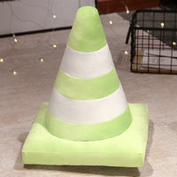 HKM-139731 Creative Round Cone Pillow - Colorful Ice Cream Cone Design for Home and Sofa